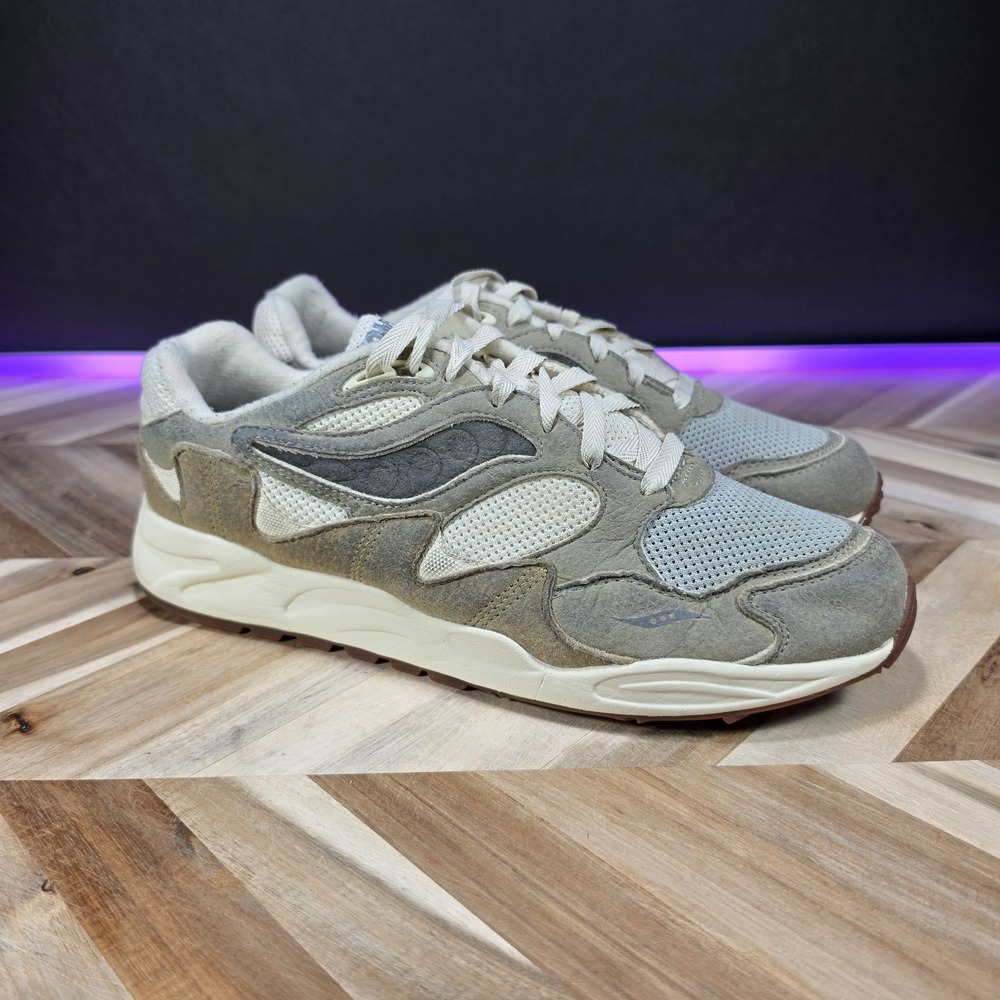 Saucony Grid Shadow 2 Mushroom Men's 13 Sand Sage Sneakers S70799-1 Lifestyle